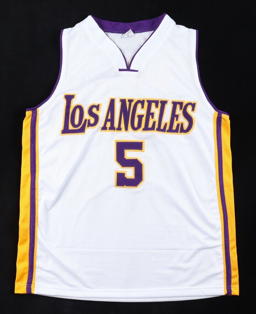 Robert Horry Signed Los Angeles Lakers Jersey (Beckett) 7xNBA Champion Forward