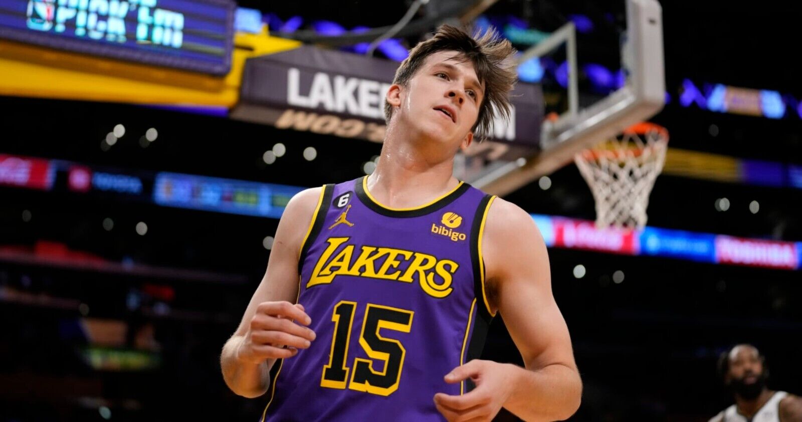 Austin Reaves Signed Los Angeles Lakers Black Jersey (Beckett) Ex-Oklahoma Guard