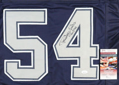 Randy White Signed Dallas Cowboys Career Stat Jersey Inscribed "HOF 94"(JSA COA)
