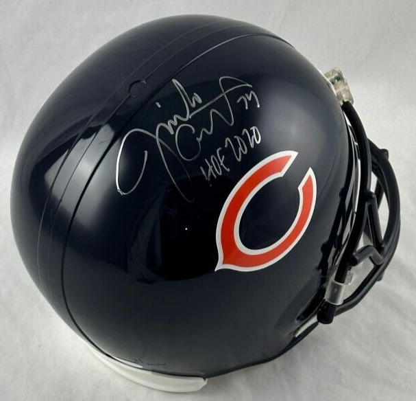 Jim "Jimbo" Covert Signed Bears Full-Size Helmet (JSA) All Pro Offensive Lineman