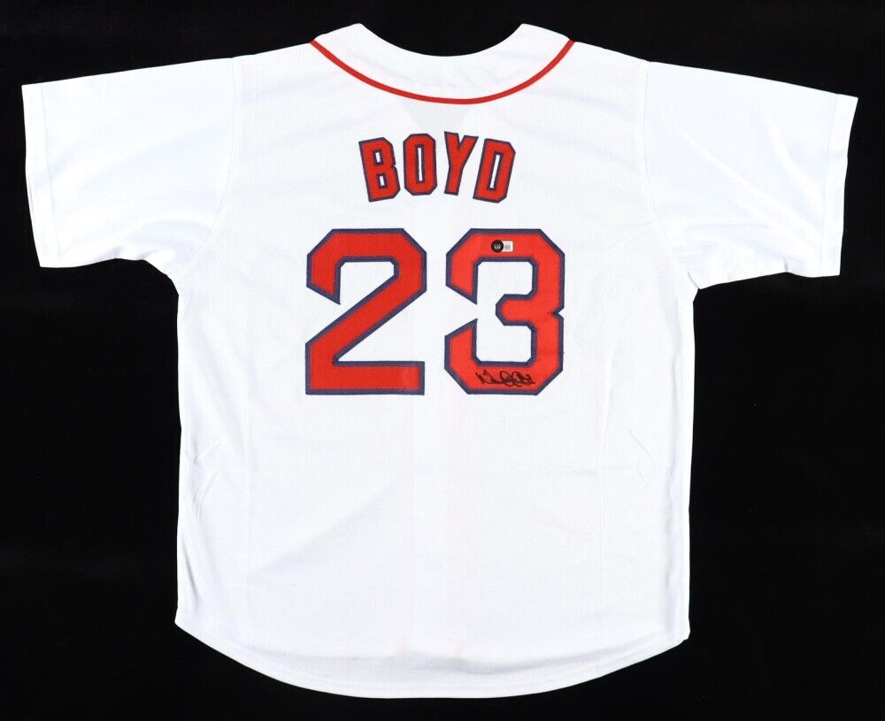 Dennis "Oil Can" Boyd Signed Boston Red Sox Jersey (Beckett) Sox Starter 1982-89