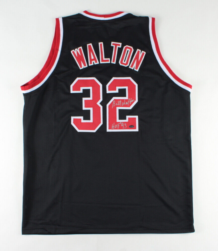 Bill Walton Signed Portland Trail Blazers Jersey Inscr "HOF '93" (Schwartz)