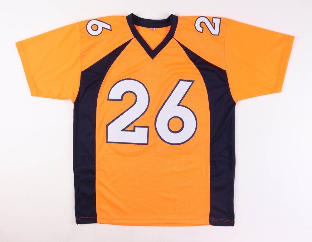 Clinton Portis Signed Denver Broncos Orange Jersey (JSA COA) 2×Pro Bowl R.B.