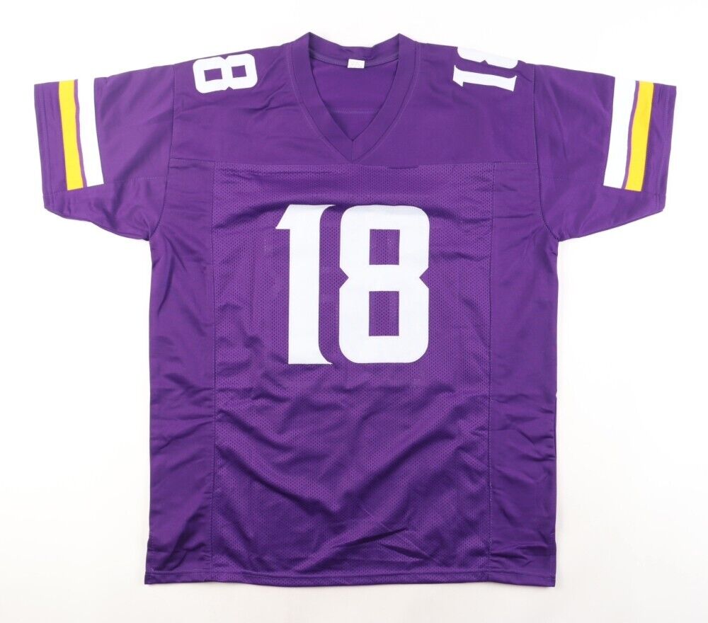 Justin Jefferson Signed Minnesota Vikings Jersey (Beckett) 2020 1st Rnd Draft Pk