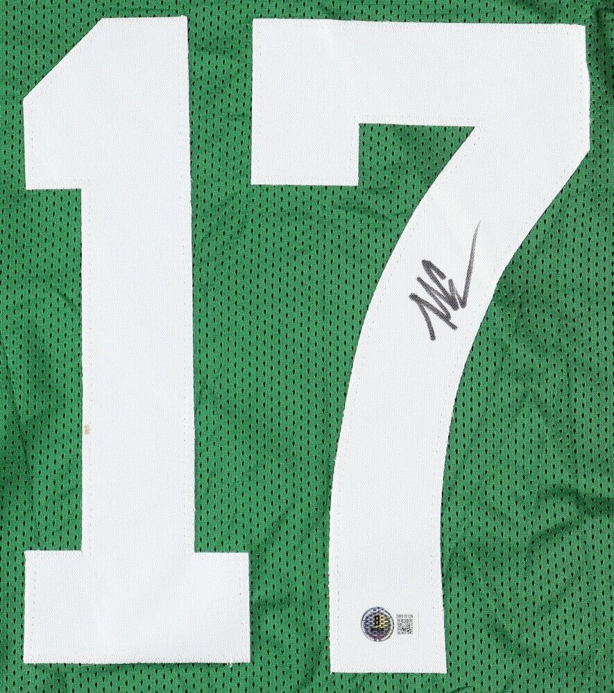 Malachi Corley Signed New York Jets Jersey (Beckett) N.Y. 2024 3rd Round Pick WR