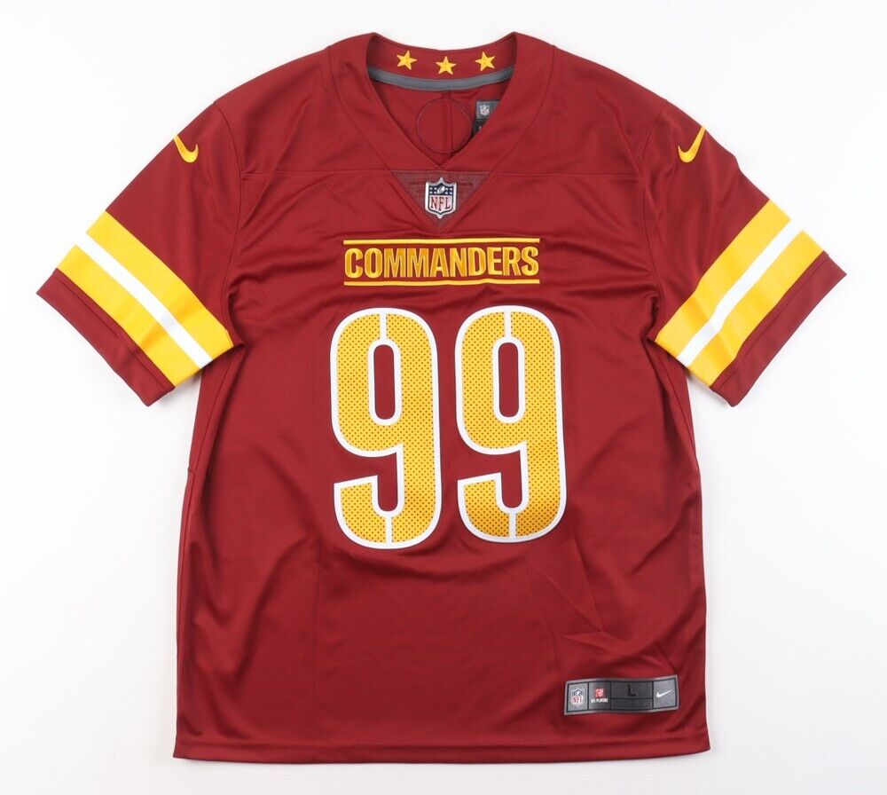 Chase Young Signed Washington Commanders Nike Jersey (Fanatics) Ex-Ohio State DE