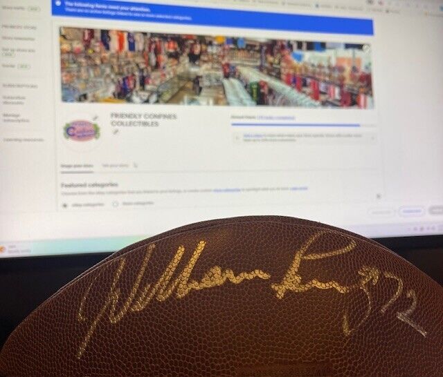 William Perry "The Fridge" Signed Wilson NFL Football (Schwartz Sports) Bears
