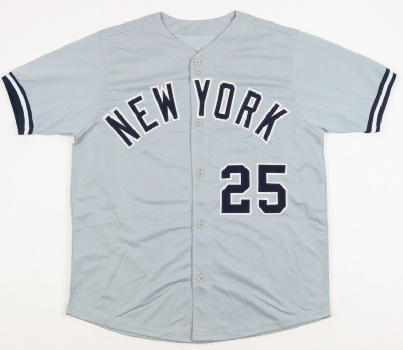 Jason Giambi Signed New York Yankees Jersey (PSA COA) A.L MVP 2000 / 5xAll Star