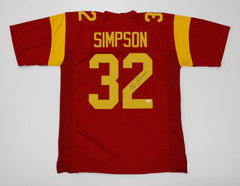 O. J. Simpson Signed USC Trojans Maroon Jersey (JSA COA) 1973 NFL MVP / Bills
