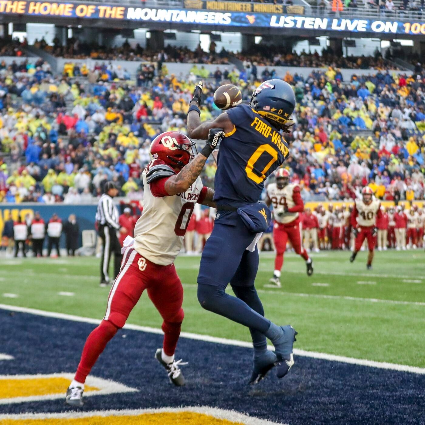 Bryce Ford-Wheaton Signed West Virginia Mountaineers Jersey (JSA COA) N.Y Giants