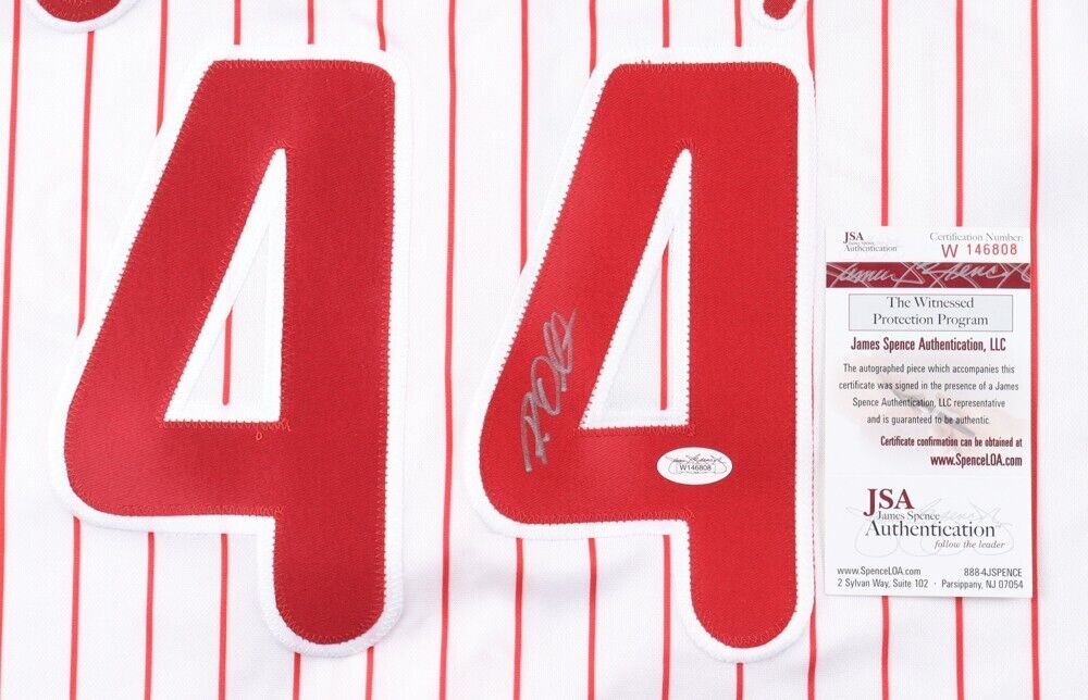 Roy Oswalt Signed Philadelphia Phillies Majestic Jersey (JSA COA) 2005 NLCS MVP