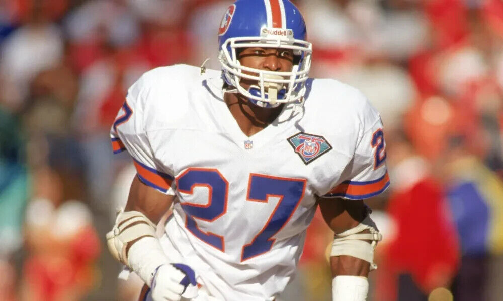 Steve Atwater Signed Denver Broncos Throwback Mini Helmet (JSA COA) 8xPro Bowl