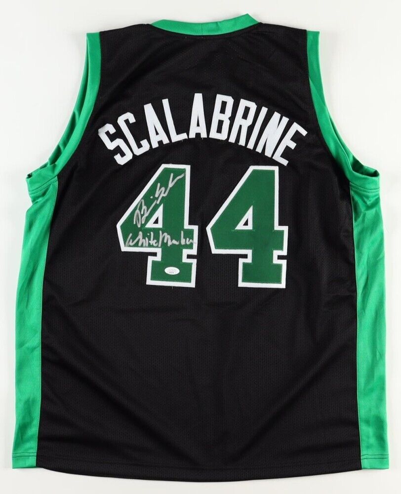 Brian Scalabrine Signed Boston Celtics Jersey /Inscribed White Mamba (JSA COA)