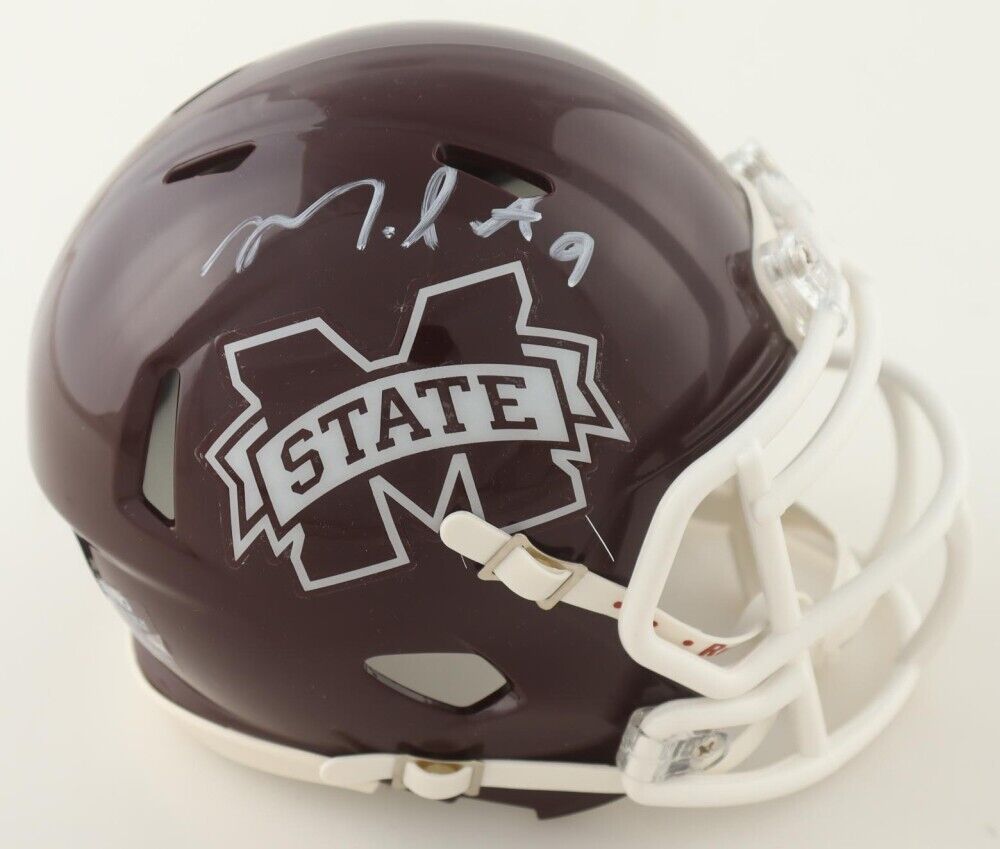 Montez Sweat Signed Mississippi State Bulldogs Speed Mini Helmet (Beckett) D.E.