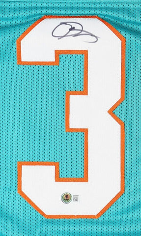 Odell Beckham Jr Signed Miami Dolphins Teal Jersey (Beckett) 3×Pro Bowl Receiver