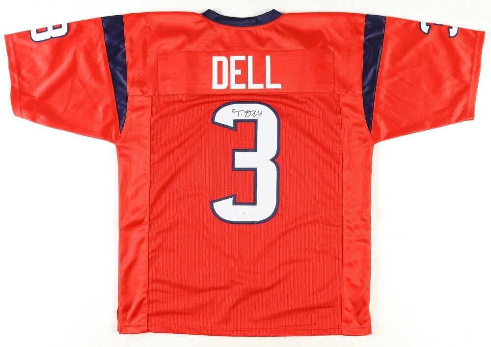 Tank Dell Signed Houston Texans Jersey (JSA COA) 2023 3rd Round Pk Wide Receiver