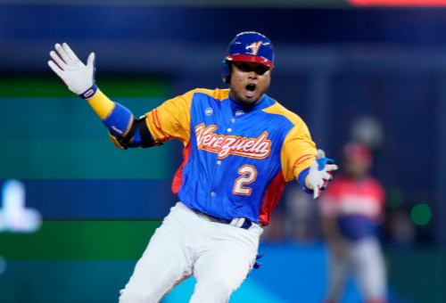 Luis Arraez Signed Team Venezuela World Baseball Classic Jersey (JSA COA) Padres