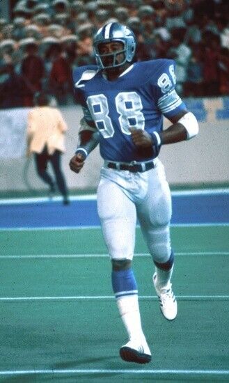 Charlie Sanders “HOF 07” Signed Detroit Lions Jersey (JSA COA) 7xPro Bowl T.E.