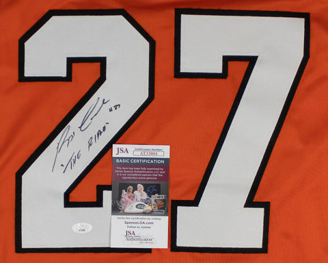 Reggie Leach Signed Philadelphia Flyers Jersey (JSA COA) 1975 Stanley Cup Champ