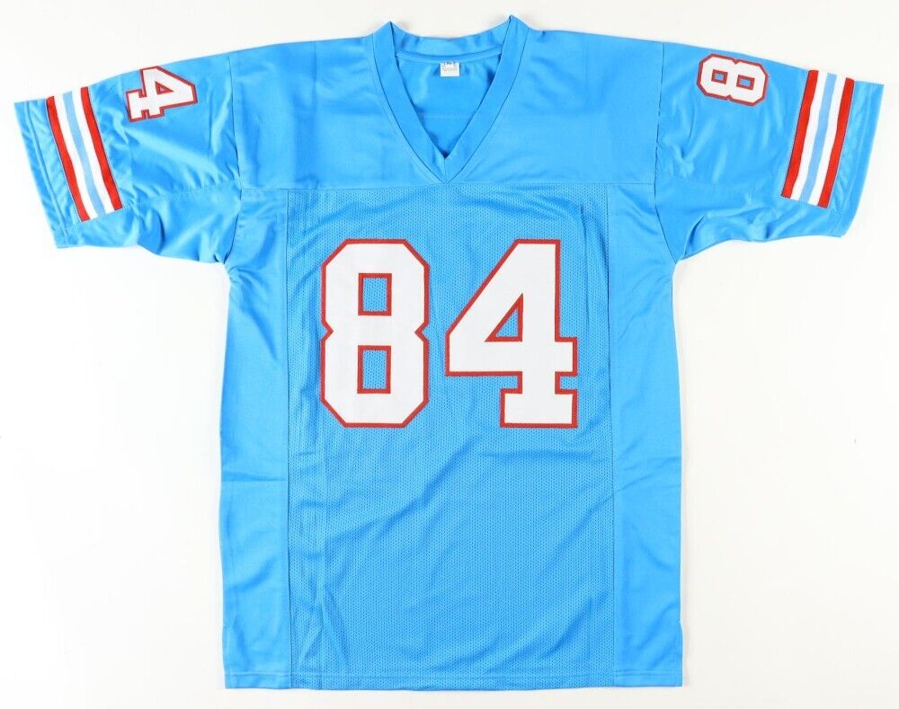 Billy "White Shoes" Johnson Signed Houston Oilers Jersey (JSA COA) 3×Pro Bowl WR
