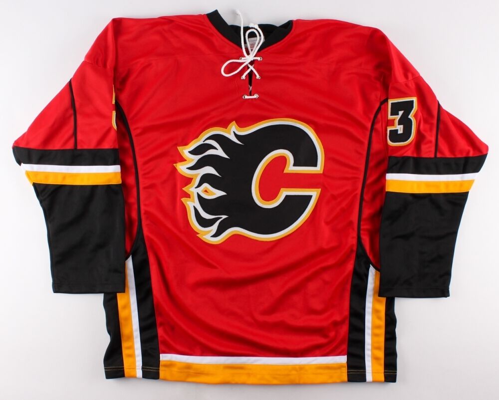 Jyrki Jokipakka Signed Calgary Flames Jersey (Beckett) Former NHL Defenseman