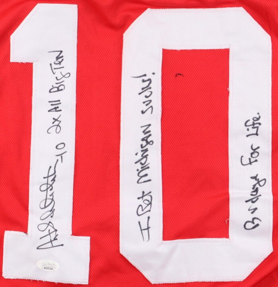 Art Schlichter Signed Ohio State Buckeyes Jersey with Multiple Inscription (JSA)