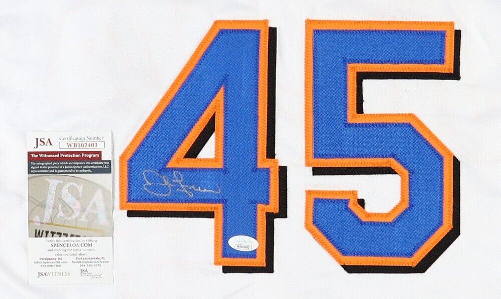 John Franco Signed New York Mets Jersey (JSA COA) 3xNL Saves Leader & 4xAll Star