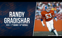 Randy Gradishar Signed Denver Broncos Throwback Mini Helmet (Beckett) HOF 2024