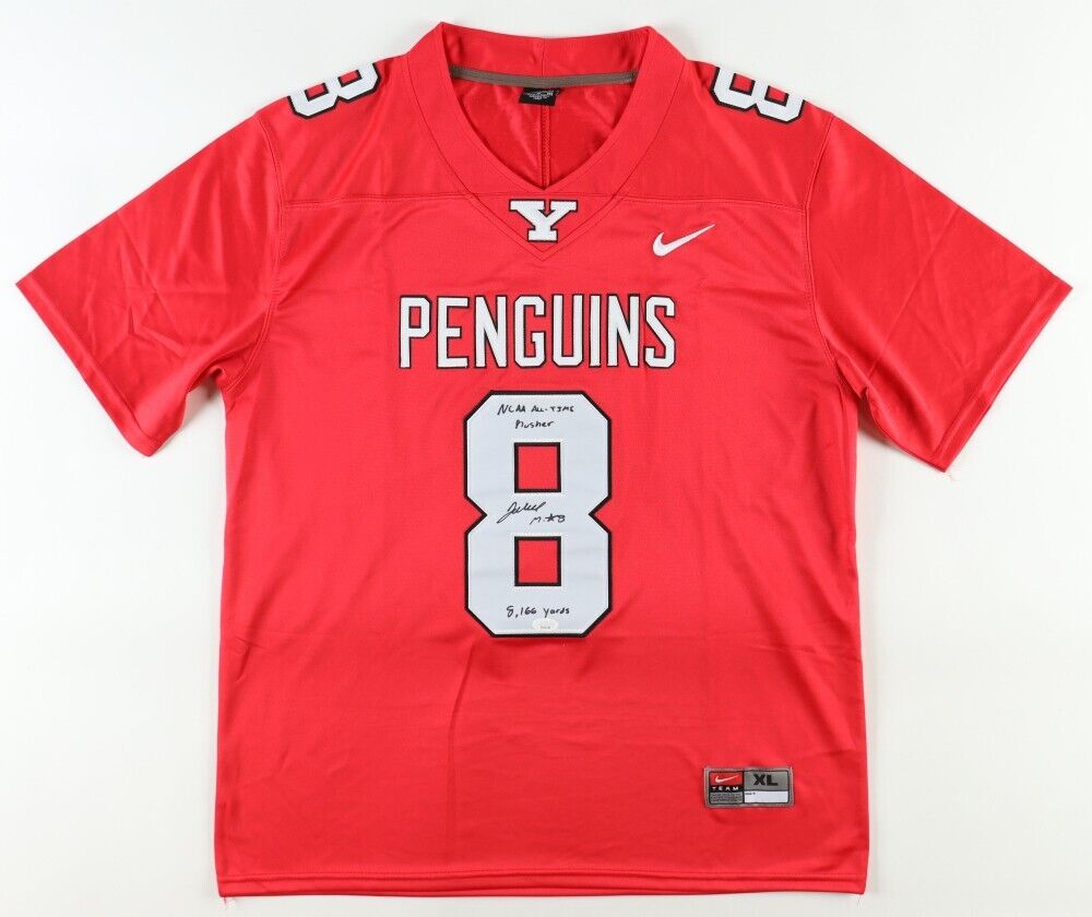Jaleel McLaughlin Signed Youngstown State Penguins Jersey 2xInscribed (JSA COA)