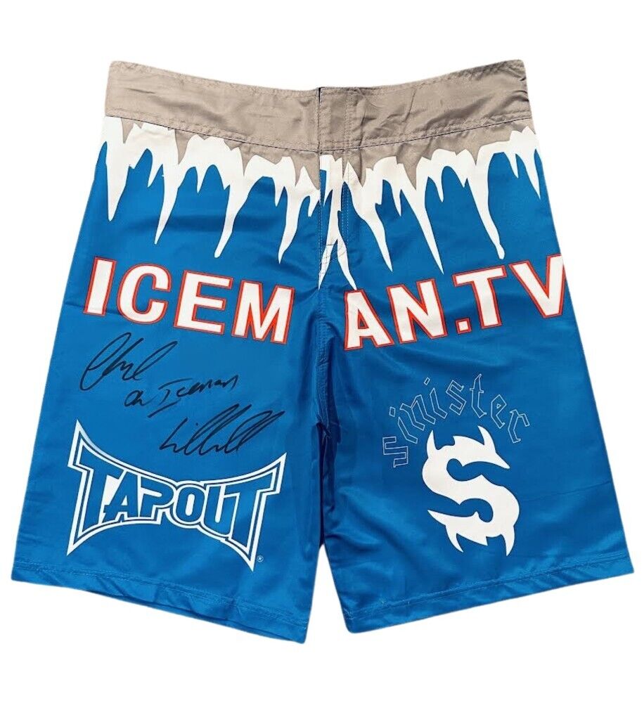 Chuck “The Iceman” Liddell Signed UFC Trunks (PSA COA) Light Heavyweight Champ