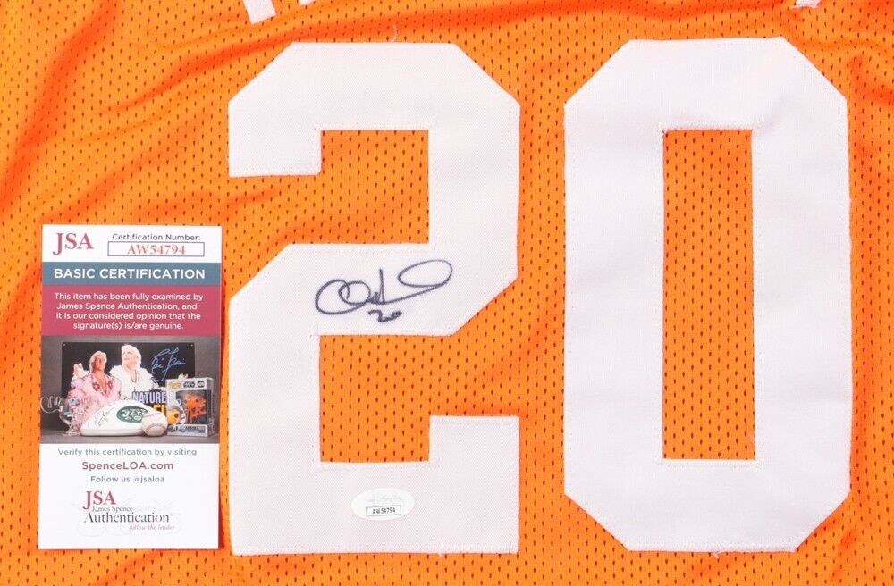 Allan Houston Signed Tennessee Volunteers Jersey (JSA COA) 2xNBA All Star Guard