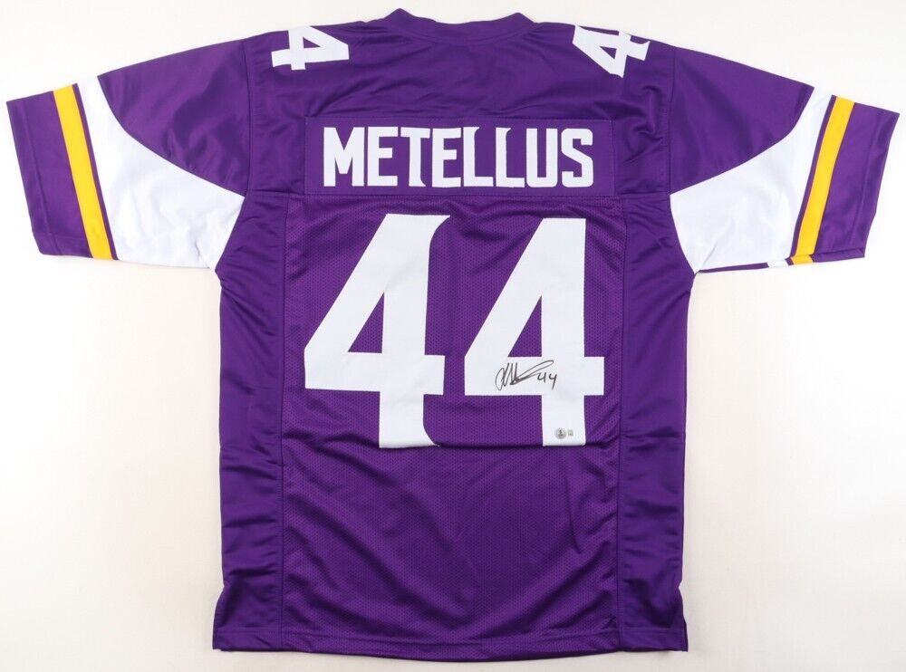Josh Metellus Signed Minnesota Vikings Jersey (Beckett) 2020 Draft Pick / Safety
