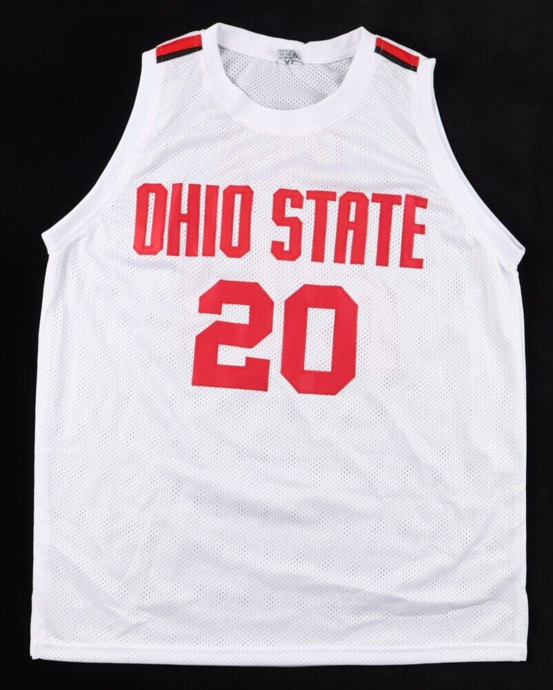 Greg Oden Signed Ohio State Buckeyes Jersey (Playball Ink) 2007 #1 Overall Pick