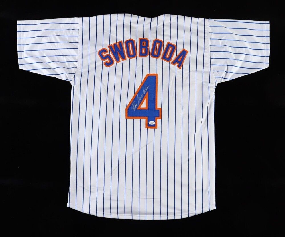 Ron Swoboda Signed New York Mets Pinstriped Jersey (JSA COA) 1969 Met/ The Catch
