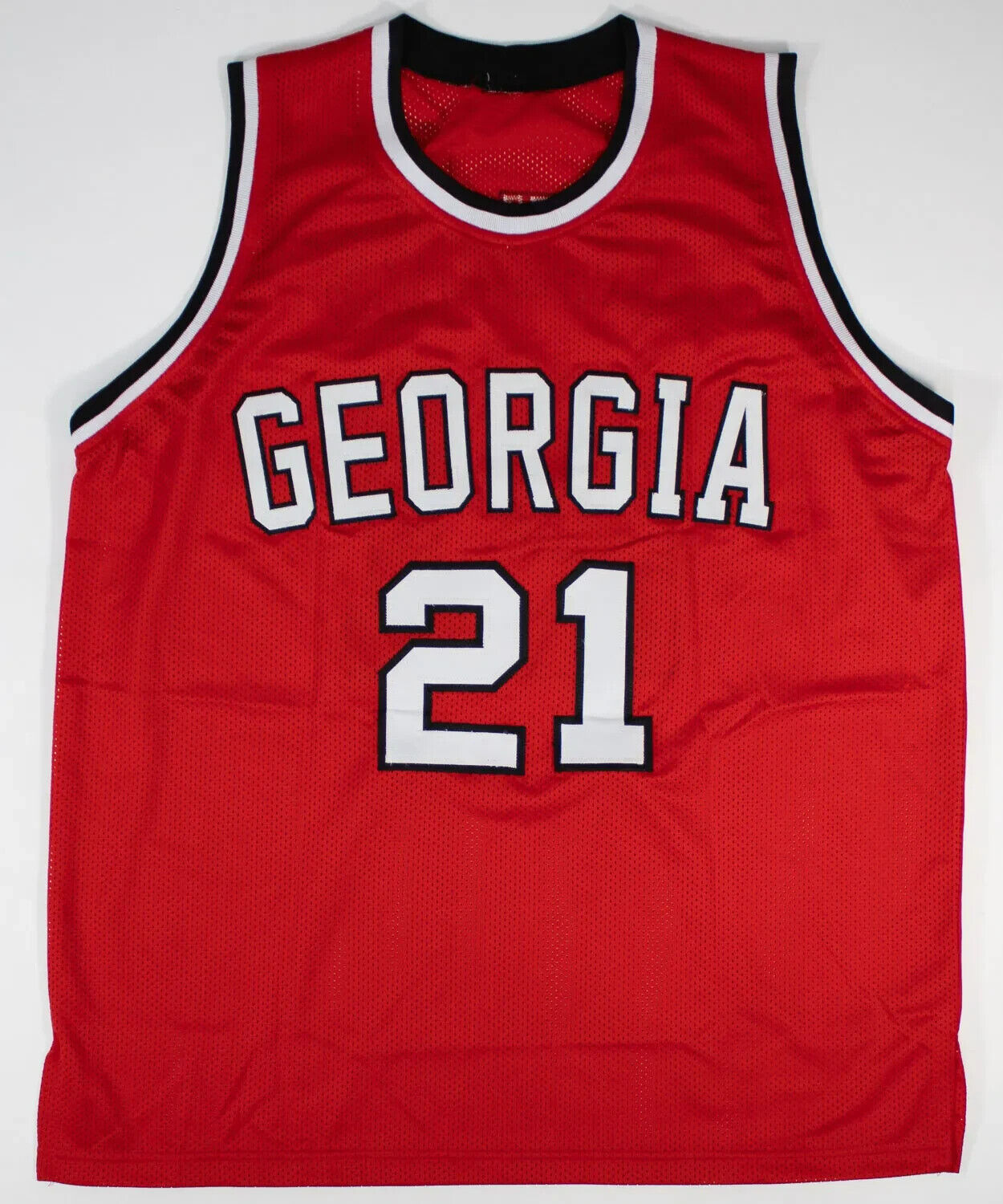 Dominique Wilkins Signed Georgia Bulldogs Jersey (JSA COA) #3 Overall Pick 1982