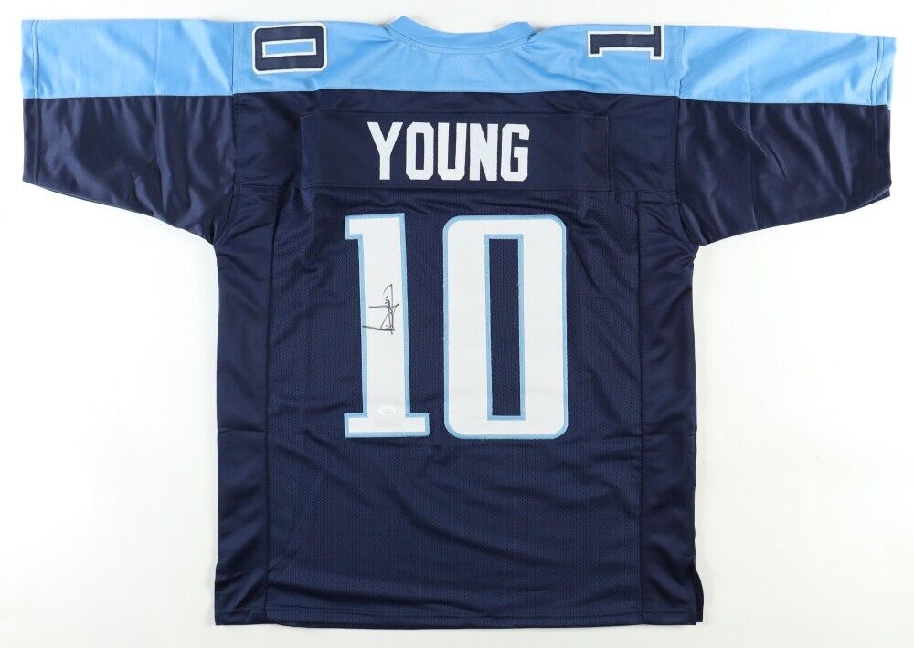 Vince Young Signed Tennessee Titans Jersey (JSA COA) Ex-Texas Longhorn Q.B.