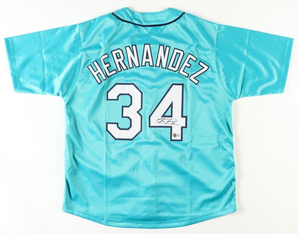 Felix Hernandez Signed Seattle Mariners Jersey (Beckett) 2010 AL Cy Young Award