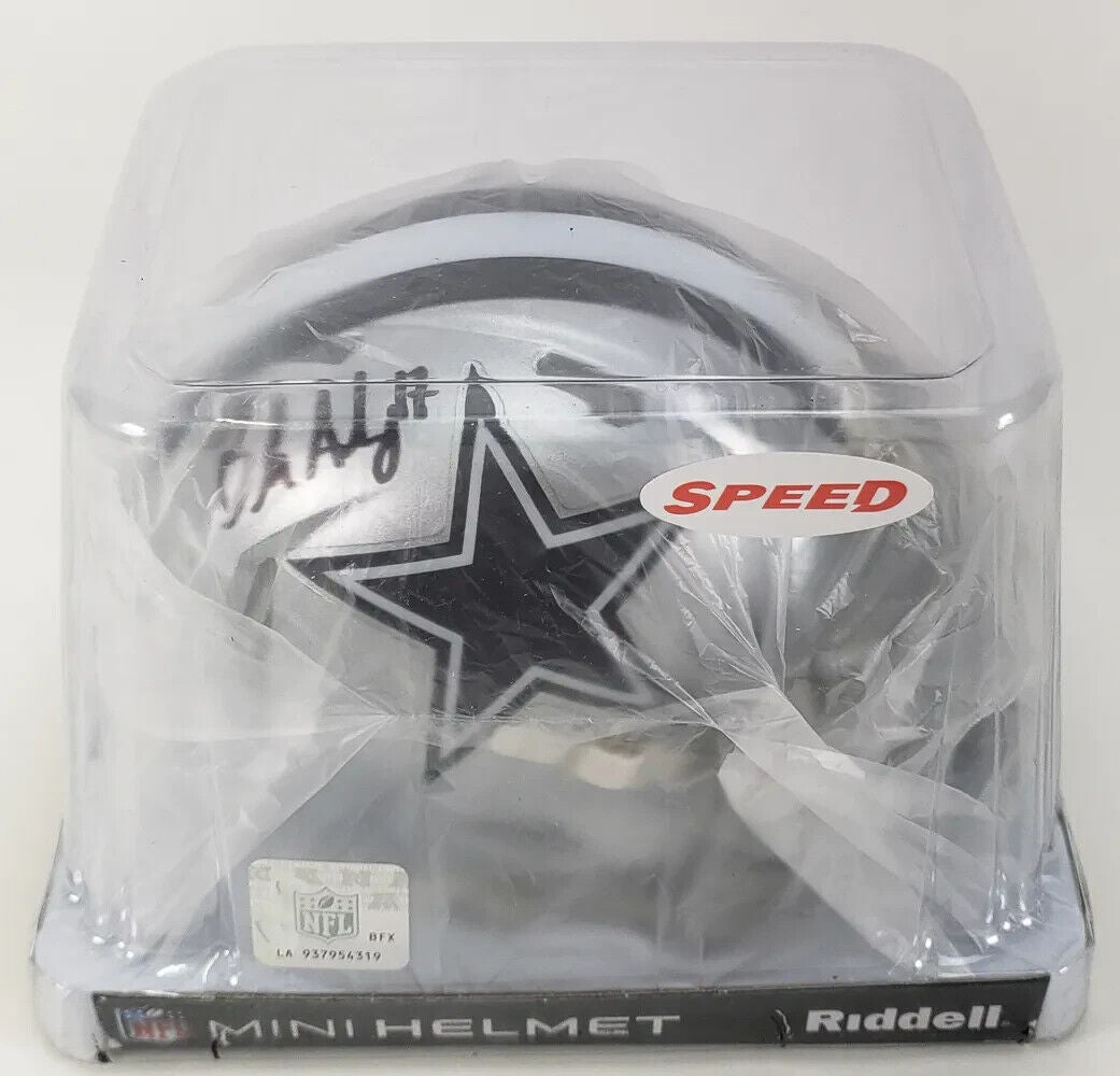 Brandon Aubrey Signed Dallas Cowboys Mini Helmet (Beckett) Pro Bowl Place Kicker