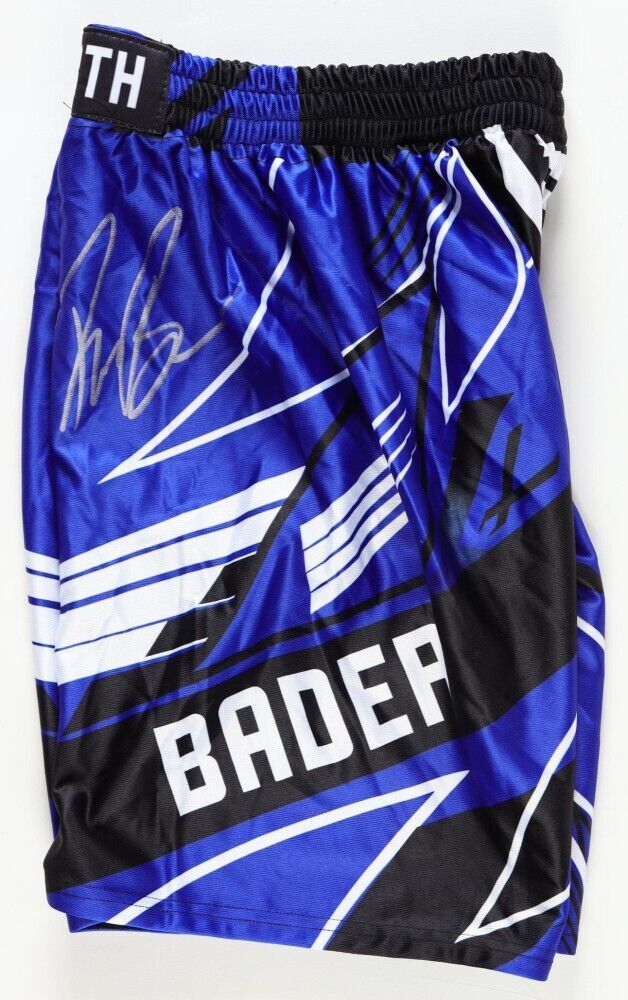 Ryan Bader Signed “Darth” MMA Fight Shorts (Beckett) 31-8-1 Record 13 Wins by KO