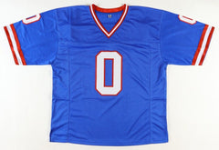 Brian Burns Signed New York Giants Blue Jersey (JSA COA) 2xPro Bowl Linebacker