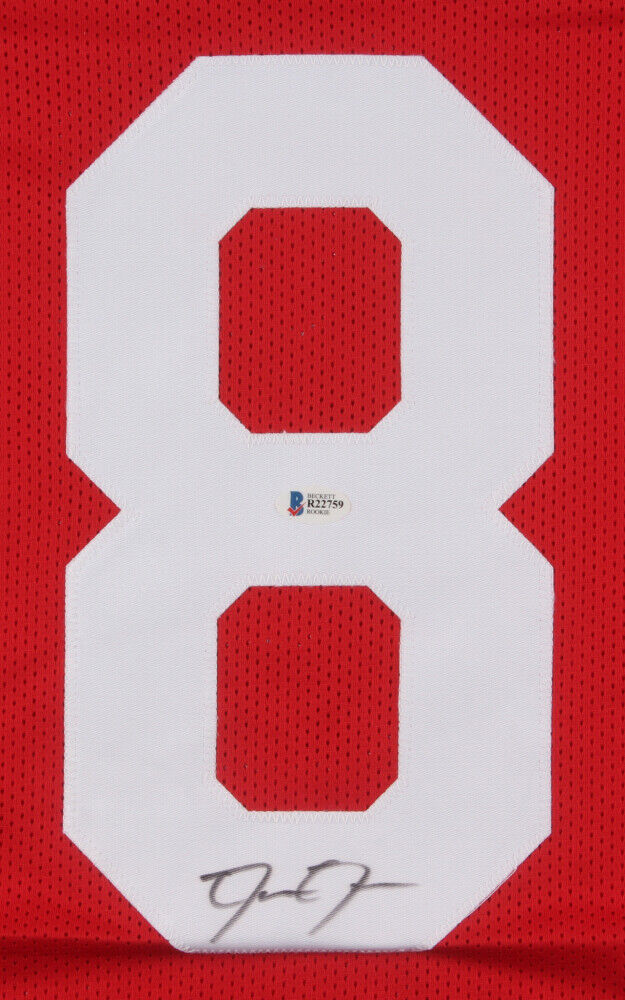 Josh Jacobs Signed Alabama Crimson Tide Jersey (Beckett) 2019 Raiders 1st Rnd Pk