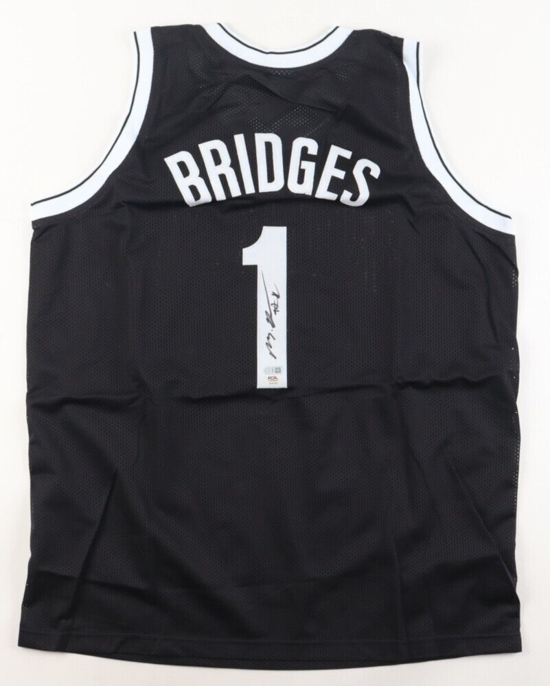 Mikal Bridges Signed Brooklyn Nets Jersey (PSA COA) 2xNCAA Champion Villanova