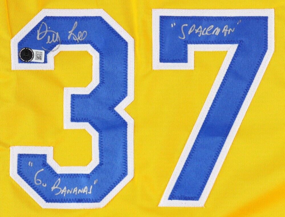 Bill Lee Signed Savannah Jersey Inscribed "60 Bananas" & "Spaceman" (Beckett)