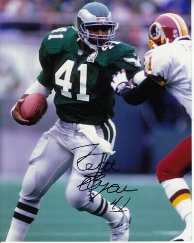 Keith Byars Signed Philadelphia Eagles Jersey (Playball Ink Holo) All Pro R.B.