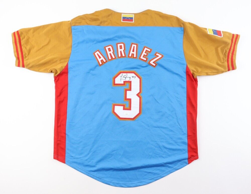 Luis Arraez Signed Team Venezuela World Baseball Classic Jersey (JSA COA) Padres