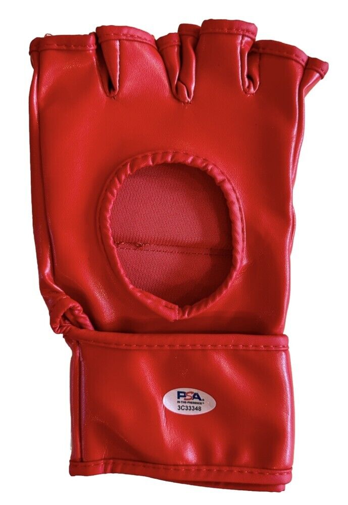 Chuck "Iceman" Liddell Signed "Make America Great Again" MMA Glove (PSA)