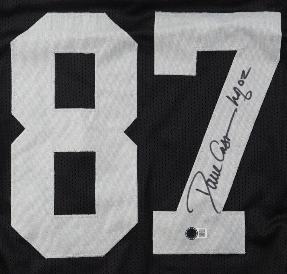 Dave Casper Signed Oakland Raiders Jersey Inscribed "HOF 02"(Beckett) 5xPro Bowl