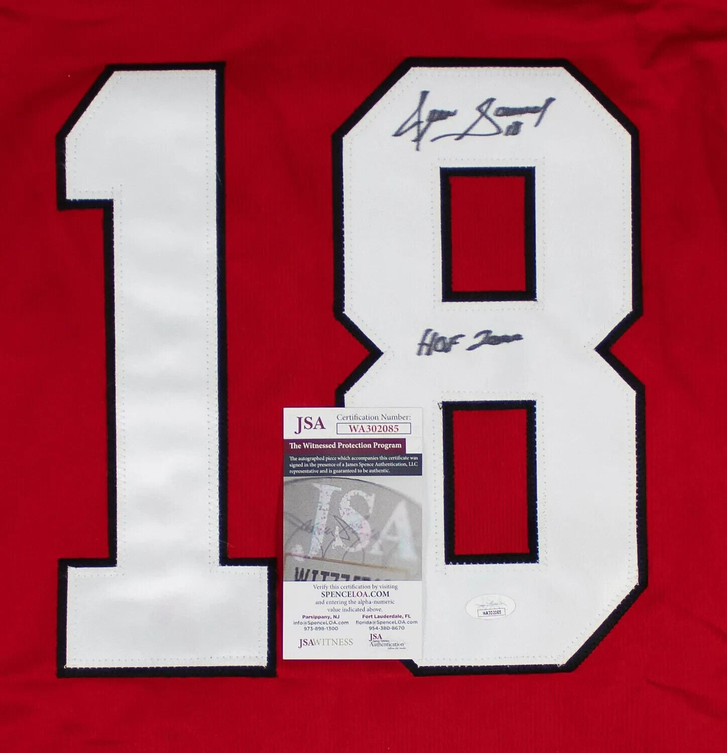 Denis Savard Signed Chicago Blackhawks Jersey Inscribed HOF 2000 (JSA COA)