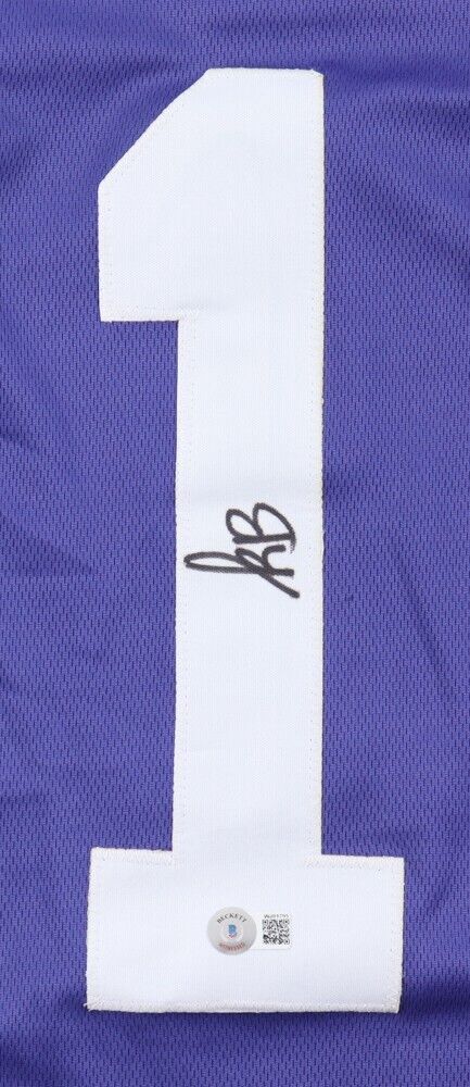 Kayshon Boutte Signed LSU Tigers Jersey (Beckett) 2023 Patriots Draft Pick W.R.