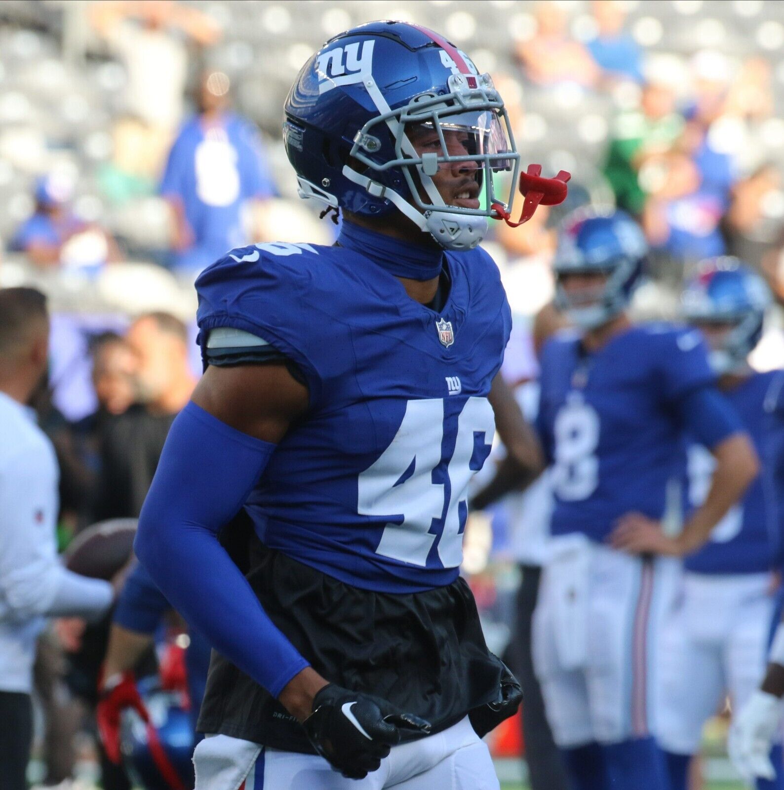 Isaiah Simmons Signed New York Giants Speed Mini Helmet (JSA) G-Men All Pro L.B.